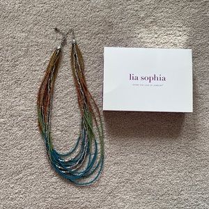Lia Sophia Multi-Color Beaded Layered Necklace